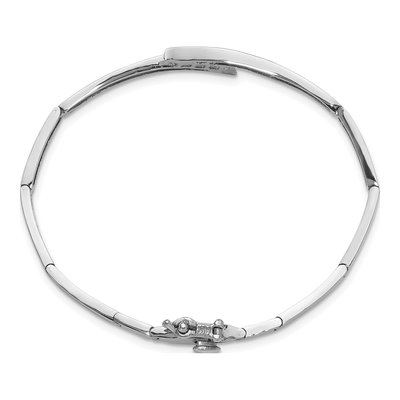 14K White Gold Hinged Bangle Bangle Mounting – view 3