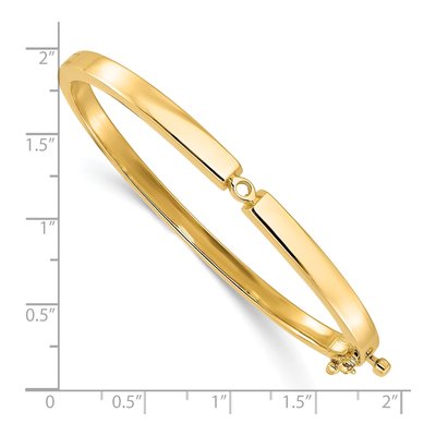 14K Yellow Gold Hinged Bangle Bangle Mounting – view 4