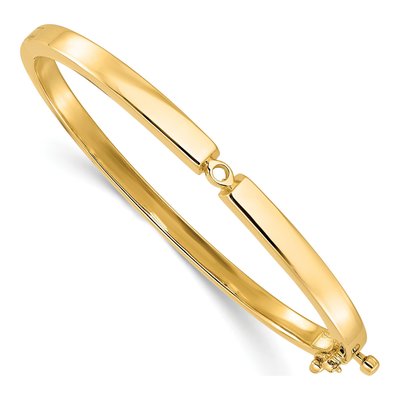 14K Yellow Gold Hinged Bangle Bangle Mounting