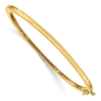 14K Yellow Gold Hinged Bangle Bracelet