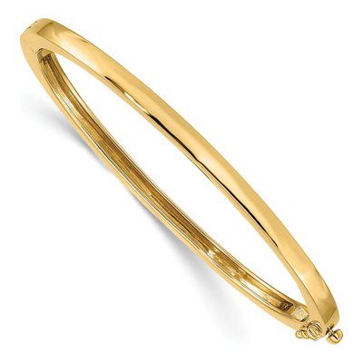 14K Yellow Gold Hinged Bangle Bracelet