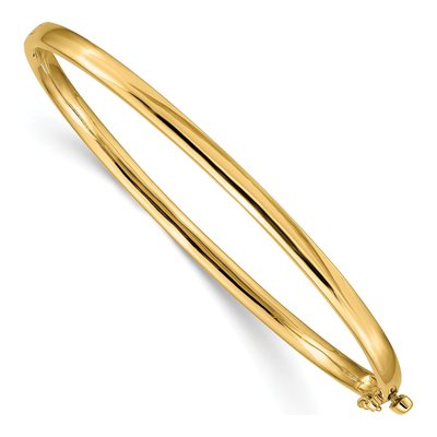 14K Yellow Gold Hinged Bangle Bracelet