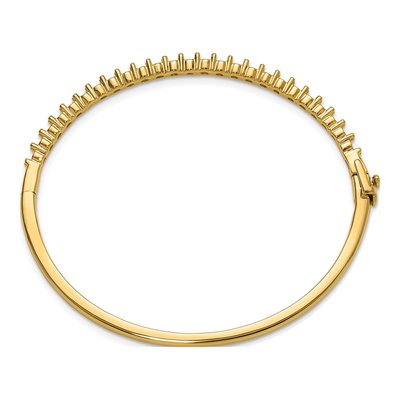 14K Yellow Gold Hinged Bangle Bracelet Mounting – view 3