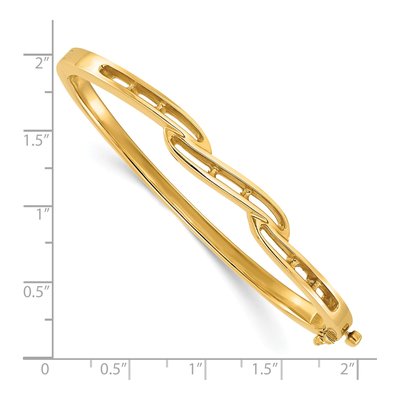 14K Yellow Gold 1 ct tw Diamond Bangle Bangle Mounting – view 3