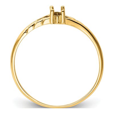 14K Yellow Gold Marquise Ring Mounting – view 3
