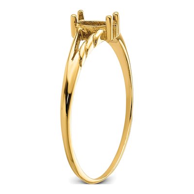 14K Yellow Gold Marquise Ring Mounting – view 5