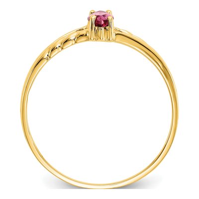 14K Yellow Gold Pink Tourmaline Marquise Ring – view 2