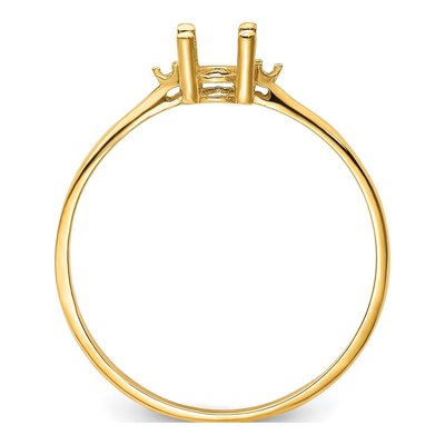 14K Yellow Gold Diamond for Oval Ring Mounting – view 3