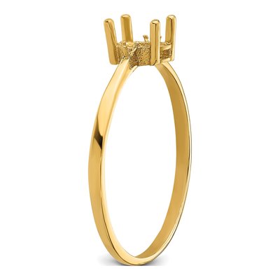 14K Yellow Gold Diamond for Oval Ring Mounting – view 5