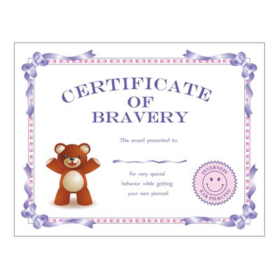 Certificates of Bravery, Pack of 25