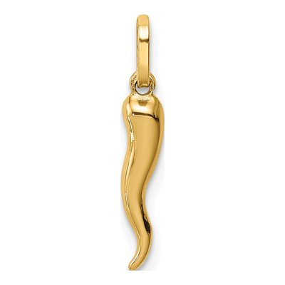 14K Yellow Gold Horn Charm – view 5