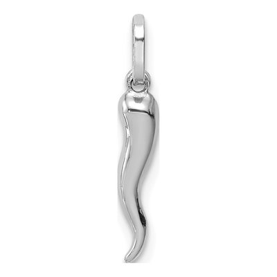 14K White Gold Horn Charm – view 3