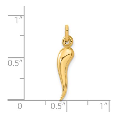 14K Yellow Gold Horn Pendant – view 4