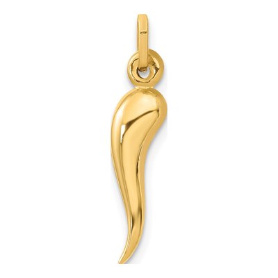 14K Yellow Gold Horn Pendant