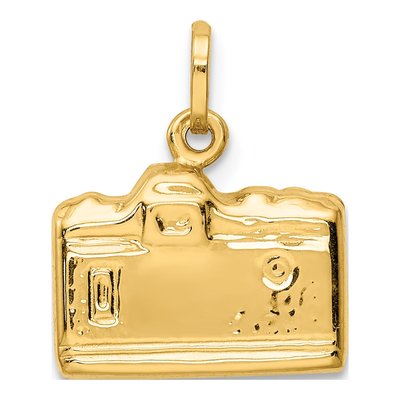 14K Yellow Gold 3-D Camera Pendant – view 5