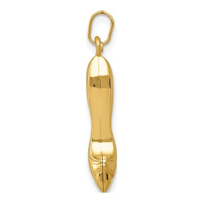 14K Yellow Gold High Heel Shoe Charm – view 3
