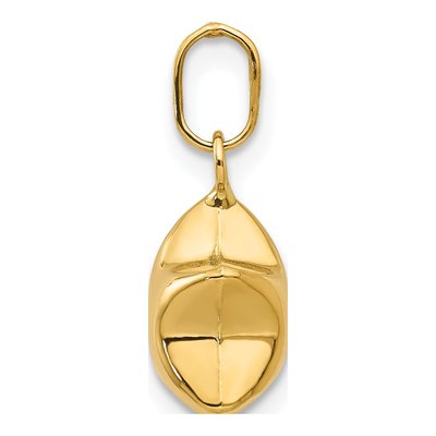 14K Yellow Gold Puffed Star Charm – view 3