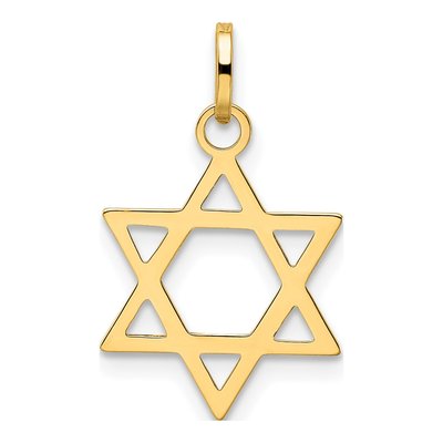 14K Yellow Gold Star of David Pendant – view 5