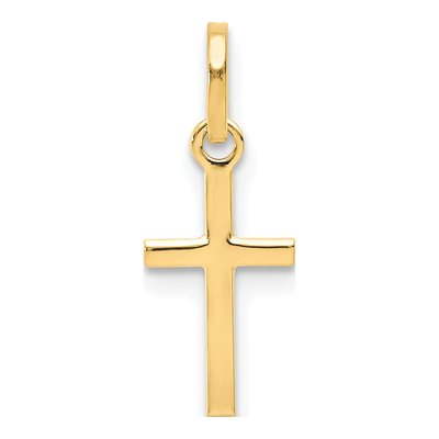 14K Yellow Gold Small Cross Pendant