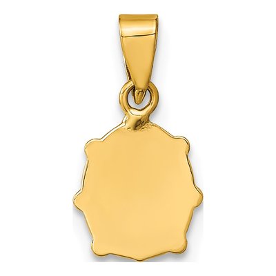 14K Yellow Gold Red Black Enamel Ladybug Pendant – view 5