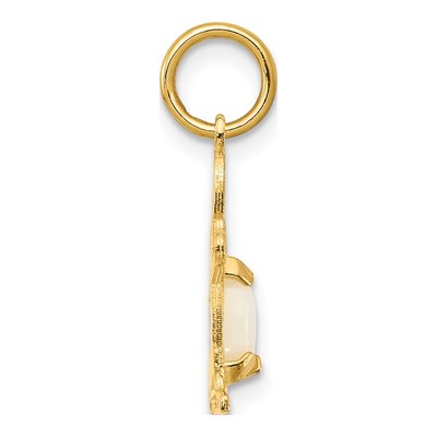 14K Yellow Gold Opal Boy Charm – view 3