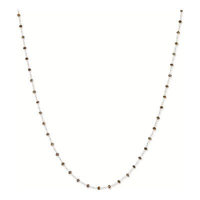 14K White Gold 6.65 ct tw Diamond Briolette Necklace