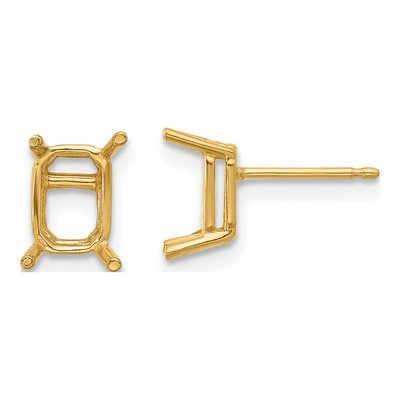 14K Yellow Gold Earring Mounting