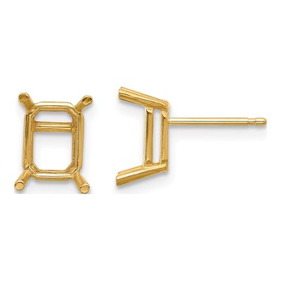 14K Yellow Gold Earring Mounting