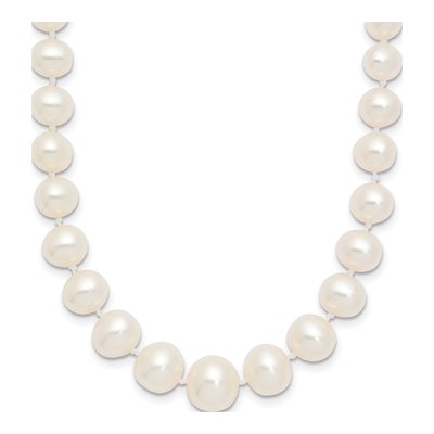 14K Yellow Gold Freshwater Cultured Pearl Graduated Necklace