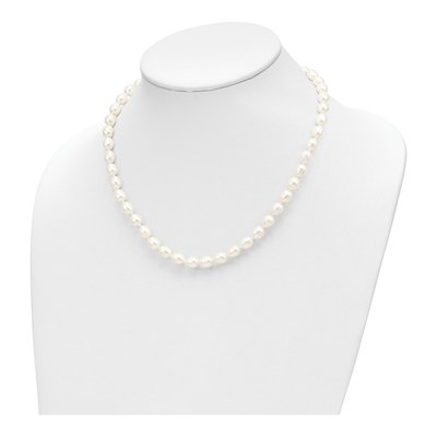 14K Gold Freshwater Pearl Necklace & Earring Set – view 5