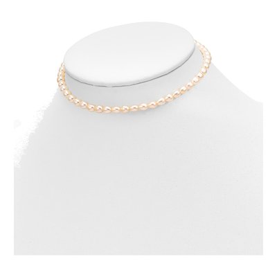 14K Gold Pink Pearl Necklace, Bracelet & Earring Set – view 5