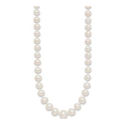 14K Yellow Gold Freshwater Cultured Pearl Graduated Necklace – view 3