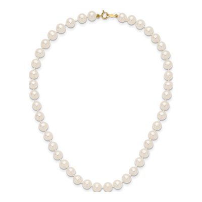 14K Yellow Gold Freshwater Cultured Pearl Girls' Necklace – view 5