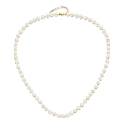 14K Gold Freshwater Pearl Bracelet, Necklace & Earring Set – view 5