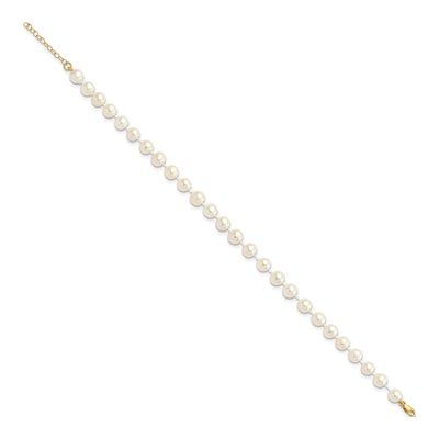 14K Gold Freshwater Pearl Bracelet, Necklace & Earring Set – view 7