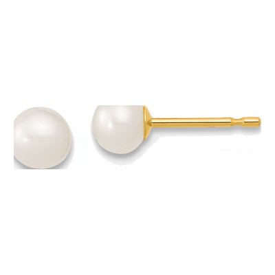 Girls' 14K Gold Pearl Necklace Bracelet Earring Set – view 2