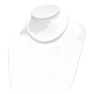 Girls' 14K Gold Pearl Necklace Bracelet Earring Set – view 5