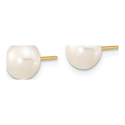 14K Gold Freshwater Pearl Necklace & Earring Set – view 4