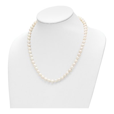 14K Gold Freshwater Pearl Necklace & Earring Set – view 5