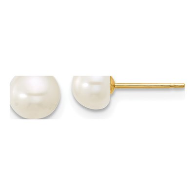 14K Gold Freshwater Pearl Necklace, Bracelet & Earring Set – view 3