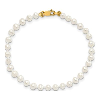 Girls' 14K Gold Freshwater Pearl 3-Pc Jewelry Set – view 7