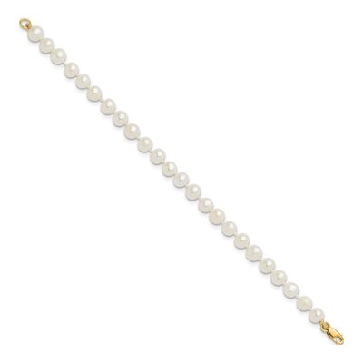 Girls' 14K Gold Pearl Pendant, Bracelet & Earring Set – view 7