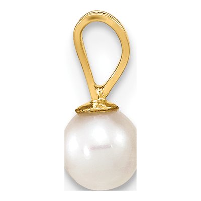 14K Yellow Gold Freshwater Pearl Pendant – view 2