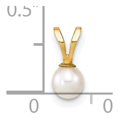 14K Yellow Gold Freshwater Pearl Pendant – view 3