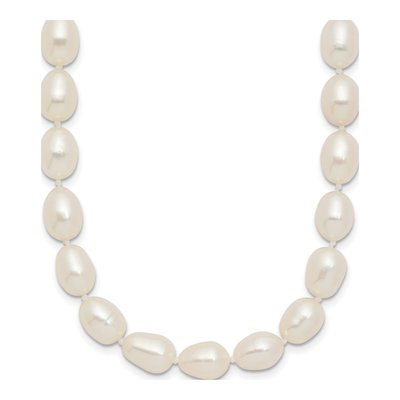 14K Yellow Gold Freshwater Cultured Pearl Rice Necklace