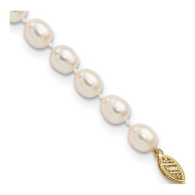 14K Yellow Gold Freshwater Cultured Pearl Rice Bracelet