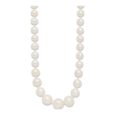 14K Yellow Gold Freshwater Cultured Pearl Graduated Necklace – view 2