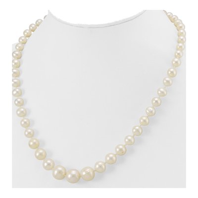 14K Yellow Gold Freshwater Cultured Pearl Graduated Necklace – view 4