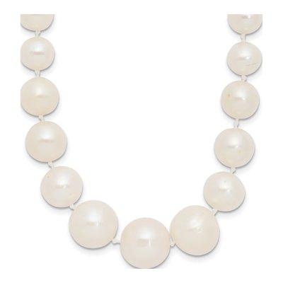 14K Yellow Gold Freshwater Cultured Pearl Graduated Necklace