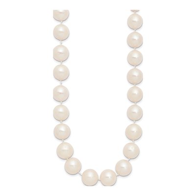 14K Yellow Gold Freshwater Cultured Pearl Near-Round Necklace – view 3